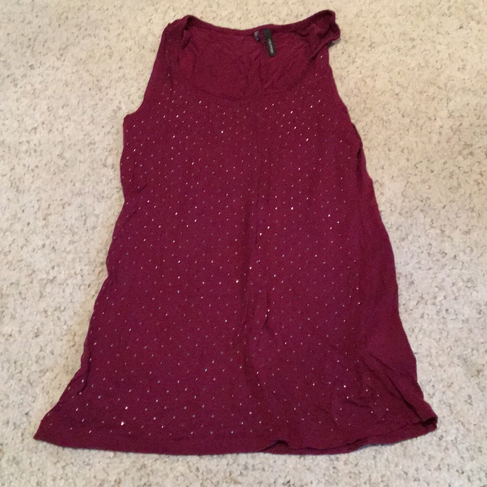 Small wine color top